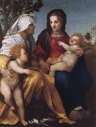 THe Madonna and Child with Saint Elzabeth and Saint John the Baptist Andrea del Sarto